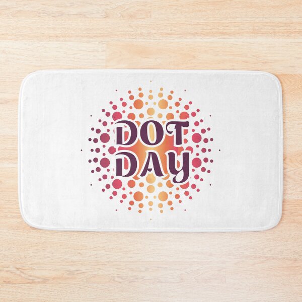 Item preview, Dot Day, Polka Dots In A Circle, white text dot day designed and sold by VELLTOdesign.