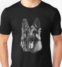 German Shepherd Quote, German Shepherd Text, German Shepherd Black and white Unisex T-Shirt