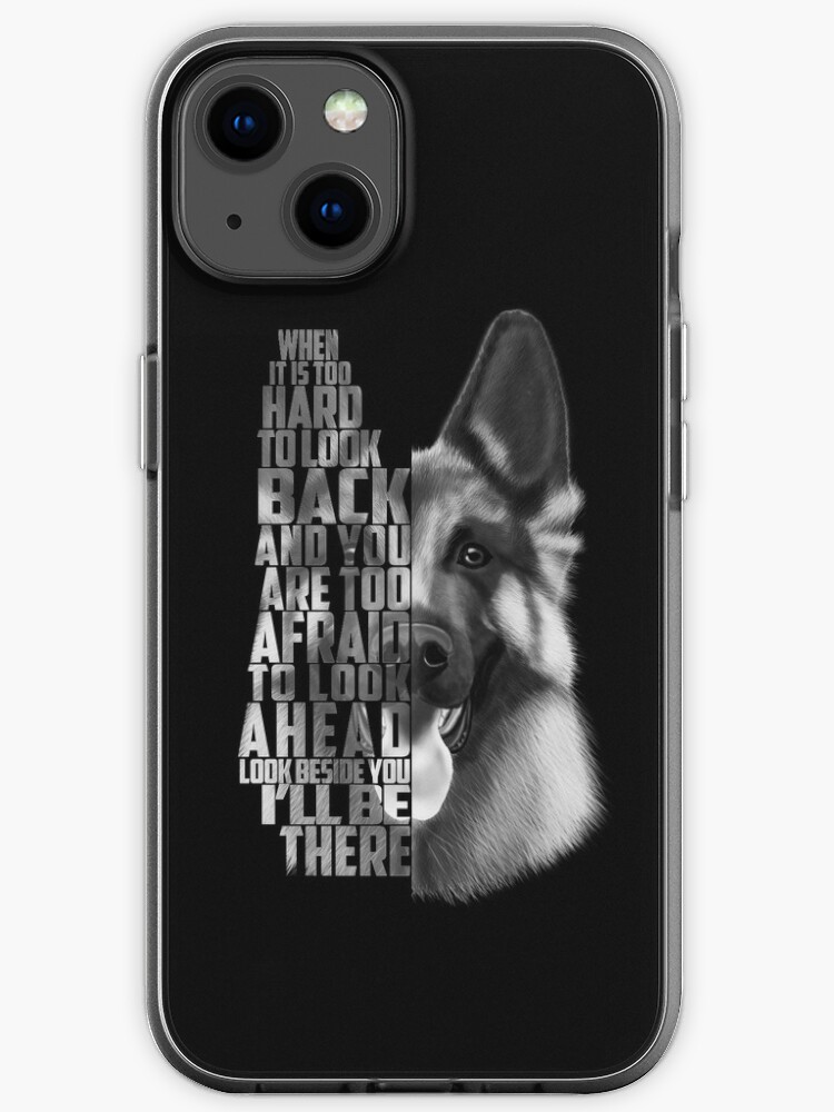 Coque Iphone Citation De Berger Allemand Texte De Berger Allemand Berger Allemand Noir Et Blanc Par Romandigitalart Redbubble