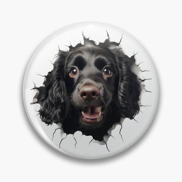Item preview, Cocker Spaniel dogs breed Popping Out of The Wall #10 designed and sold by DogDigiArt.