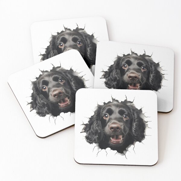 Item preview, Cocker Spaniel dogs breed Popping Out of The Wall #10 designed and sold by DogDigiArt.