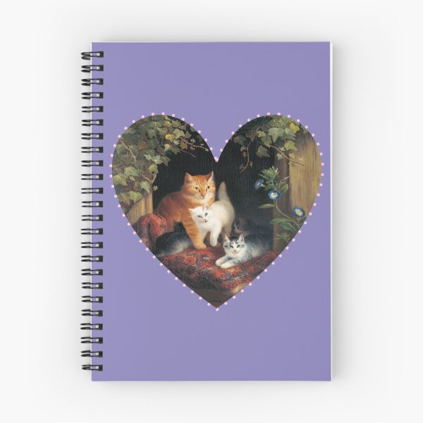 Item preview, Corazón de gatitos vintage designed and sold by ellanely.