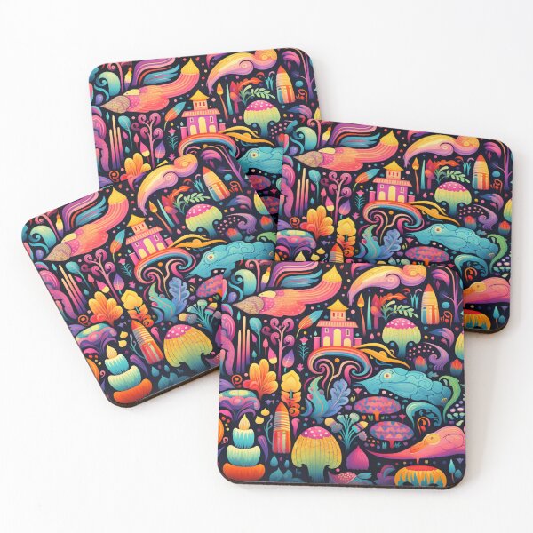 Item preview, Colorful crazy dreams pattern designed and sold by SmileshareShop.