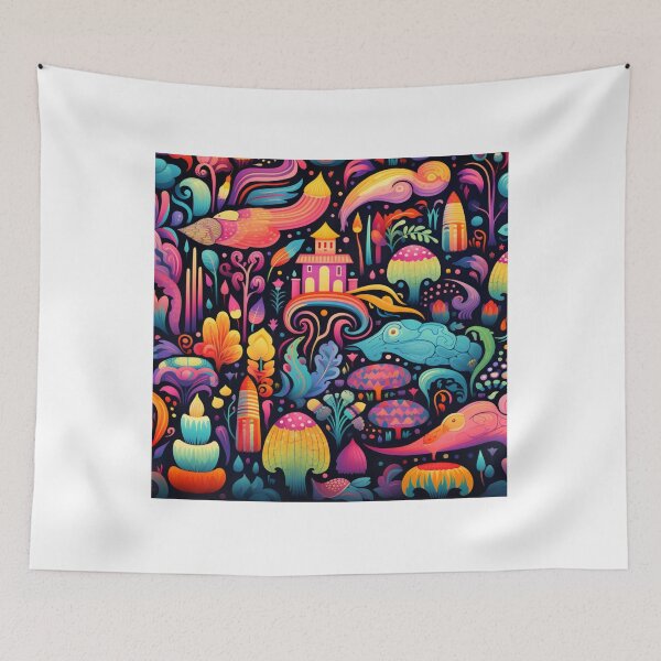 Item preview, Colorful crazy dreams pattern designed and sold by SmileshareShop.