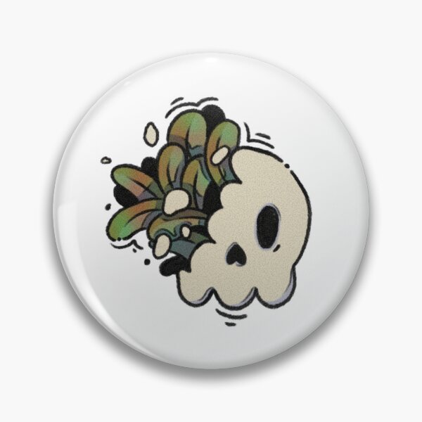 Item preview, Skull with leaves designed and sold by caffeinatedtrsh.