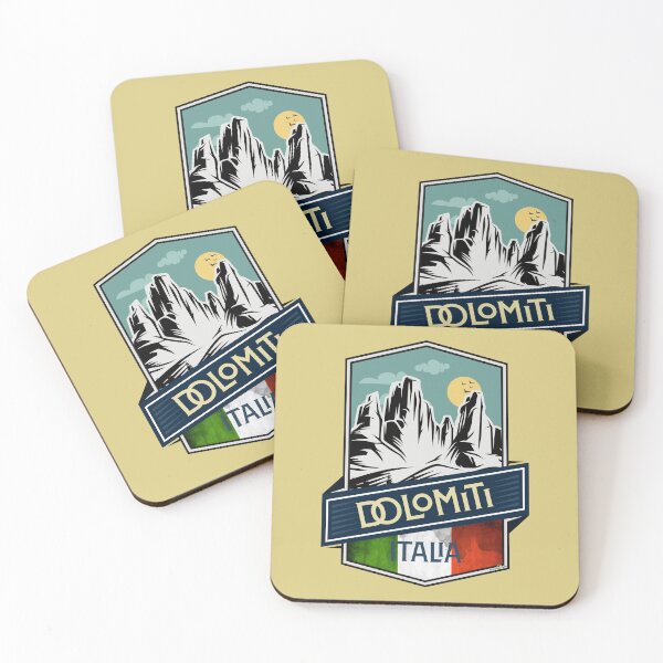 Item preview, Dolomites Mountains Italy Dolomiti Italia Sticker T-Shirt 02 designed and sold by OuterShellUK.