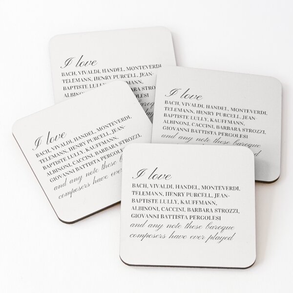 Item preview, I love the baroque composers and any note they have ever played designed and sold by Athenasgirl.