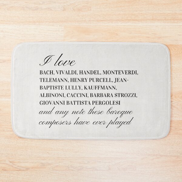 Item preview, I love the baroque composers and any note they have ever played designed and sold by Athenasgirl.