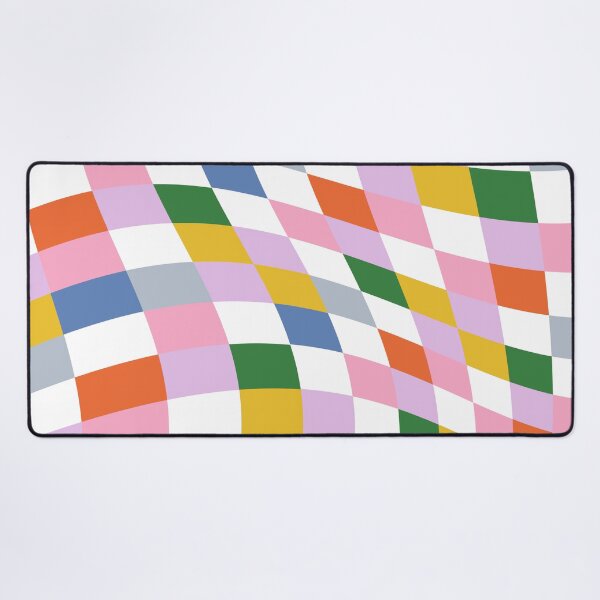 Item preview, Colorful Modern Retro Geometric Wavy Checkered Pattern designed and sold by tanjica.