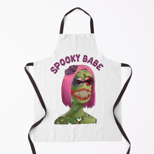 Item preview, Spooky babe green smiling halloween nft zombie t-shirt designed and sold by Buravchik.