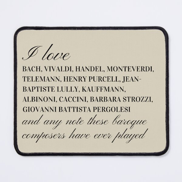 Item preview, I love the baroque composers and any note they have ever played <3 designed and sold by Athenasgirl.