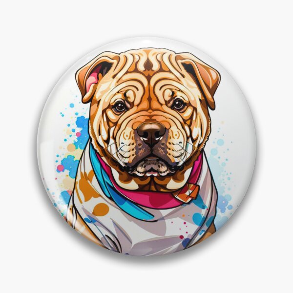 Item preview, Wrinkly Shar Pei designed and sold by Imaginaria Inkworks.