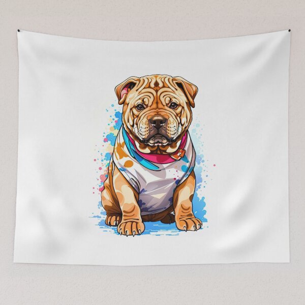 Item preview, Wrinkly Shar Pei designed and sold by Imaginaria Inkworks.