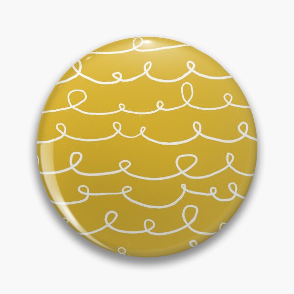 Item preview, playful lines with loops -illegible hand writing - on happy yellow designed and sold by RenattaZare.
