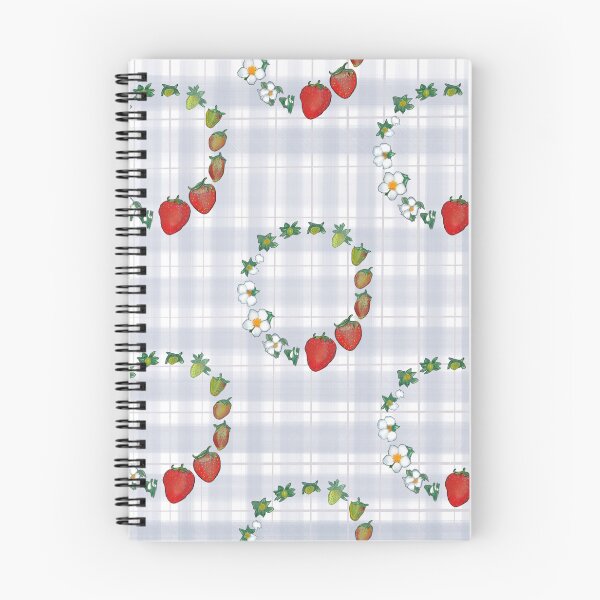 Item preview, Illustration of Strawberry Stages Circular Grey Gingham designed and sold by NinaModray.