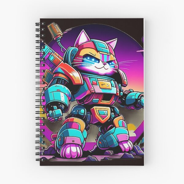 Item preview, Mechanical Meow Designs | Futuristic Cat Robot Art on Redbubble designed and sold by Watchara Aekcheen.
