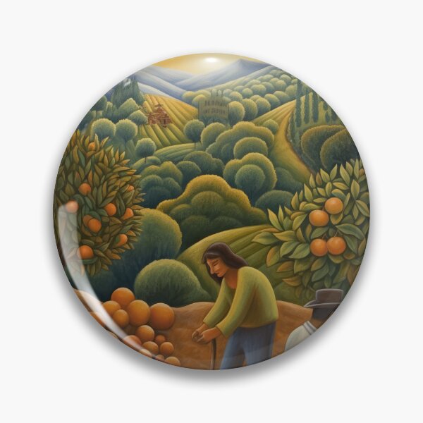 Item preview, Orange Pickers at End of Day in Orchard designed and sold by YoPedro.