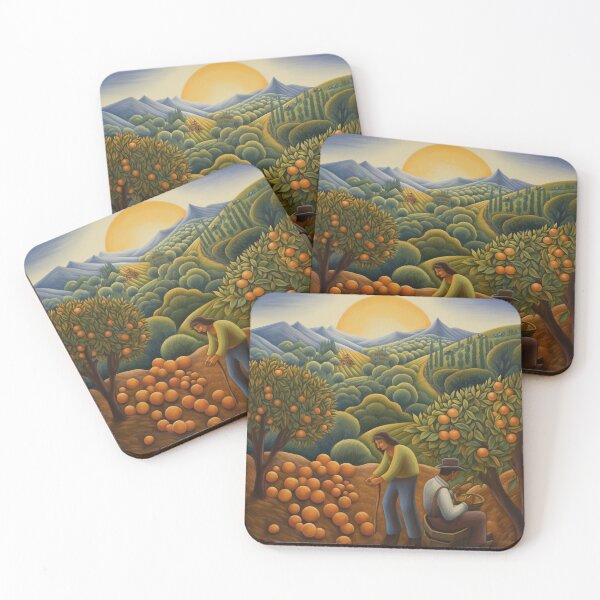 Item preview, Orange Pickers at End of Day in Orchard designed and sold by YoPedro.
