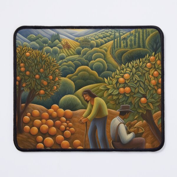 Item preview, Orange Pickers at End of Day in Orchard designed and sold by YoPedro.