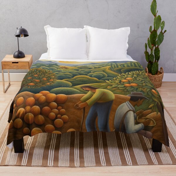 Item preview, Orange Pickers at End of Day in Orchard designed and sold by YoPedro.