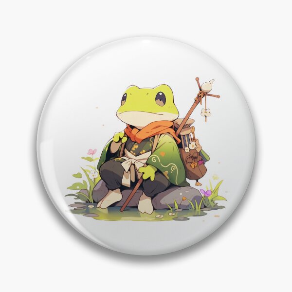 Item preview, Cute Kawaii Frog Druid Shaman Witch Doctor  designed and sold by CozyKawaiiArt.