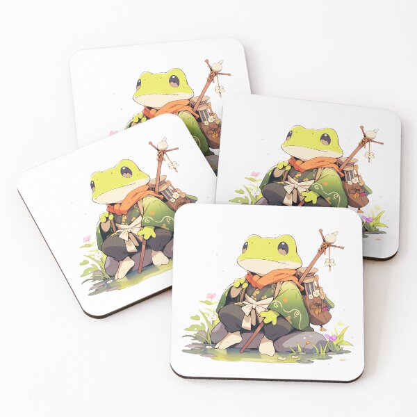 Item preview, Cute Kawaii Frog Druid Shaman Witch Doctor  designed and sold by CozyKawaiiArt.