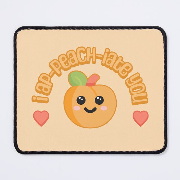 Item preview, I ap-peach-iate you! Cute peach cartoon designed and sold by PMCreative.