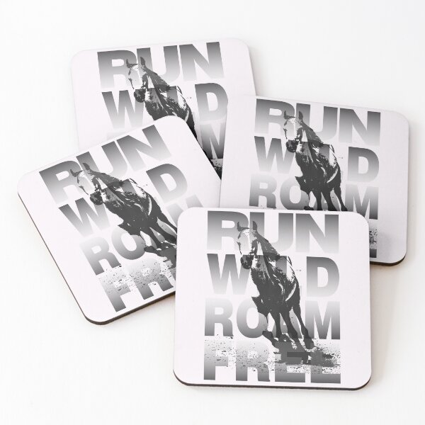Item preview, Wild Stallion Horse Run Wild Roam Free Monochrome Gradient designed and sold by chocolatefund.