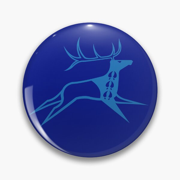 Item preview, Elk Running (Blue) designed and sold by MelvinWarEagle.