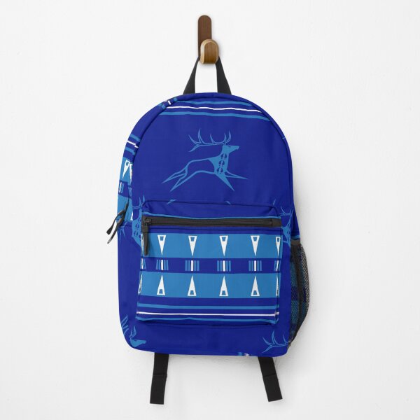 Item preview, Elk Running (Blue) designed and sold by MelvinWarEagle.