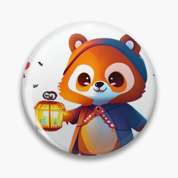 Item preview, Furry Friend's Halloween Adventure: Red Panda in Costume designed and sold by PandaPlanner.