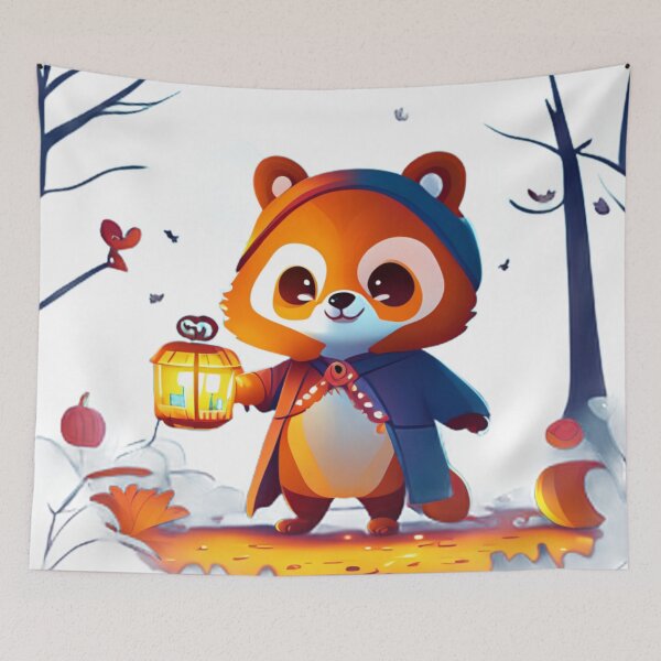 Item preview, Furry Friend's Halloween Adventure: Red Panda in Costume designed and sold by PandaPlanner.