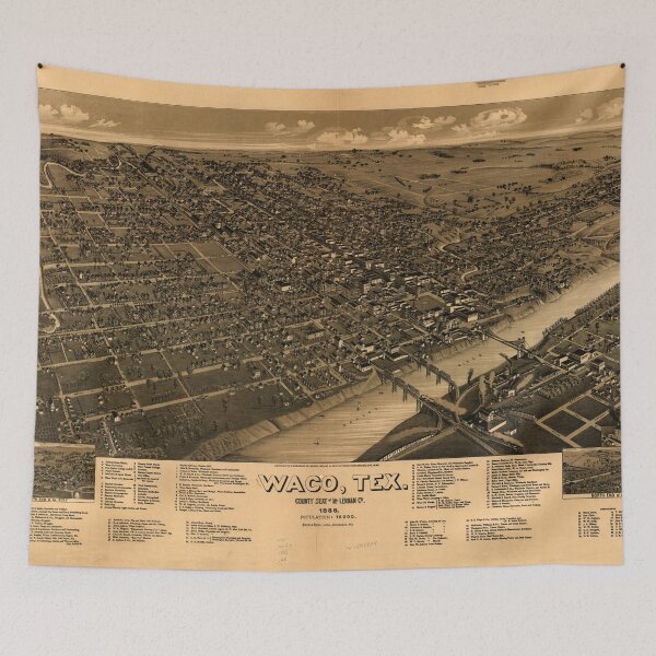 Item preview, Waco, Texas (1886) designed and sold by allhistory.