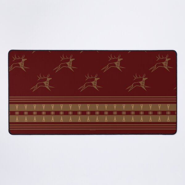 Item preview, Elk Running (Maroon and Gold) designed and sold by MelvinWarEagle.