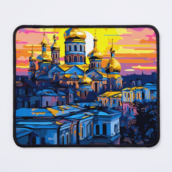 Item preview, A Pop Art Travel Print of Kiev / Kyiv - Ukraine designed and sold by StudioRedKoala.