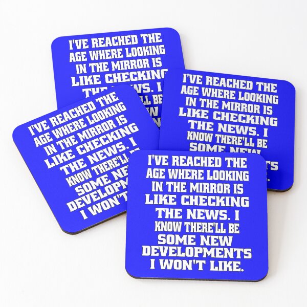 Item preview, Senior Citizen Funny Humor I've Reached The Age Where Looking In The Mirror  designed and sold by fantasticdesign.