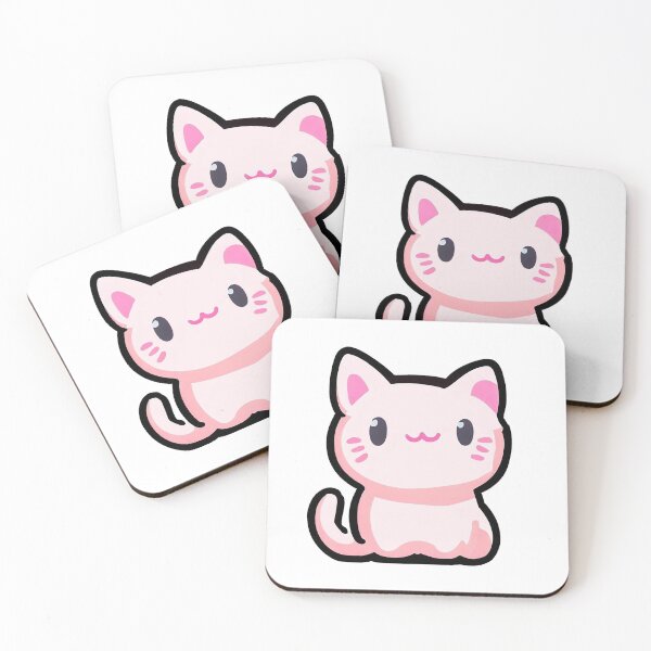 Item preview, Pink cat sticker designed and sold by CRAFTARTTR.