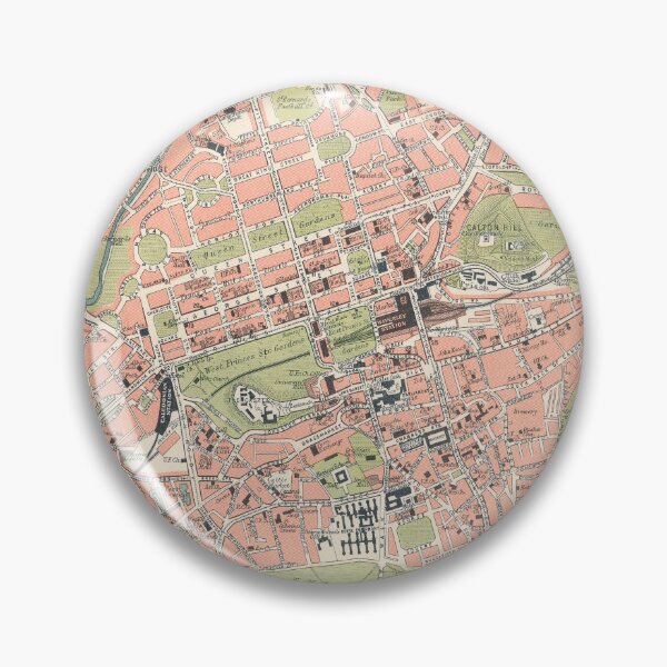 Item preview, Edinburgh Scotland 1903 Map Print designed and sold by VoyagerVintage.