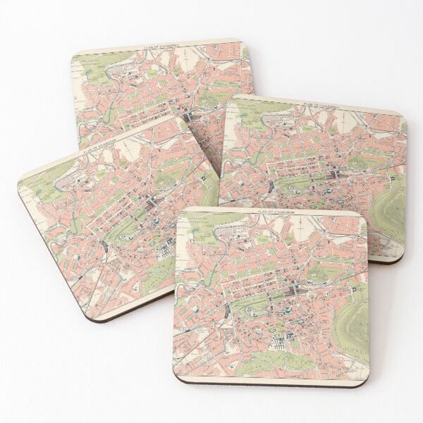 Item preview, Edinburgh Scotland 1903 Map Print designed and sold by VoyagerVintage.