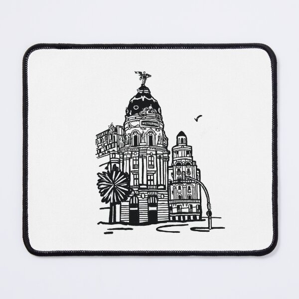 Item preview, Gran vía Spain art Madrid city Madrid buildings Europe  designed and sold by Tropical Blood.