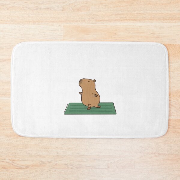 Item preview, Cute Capybara doing Yoga designed and sold by sleepycharis.