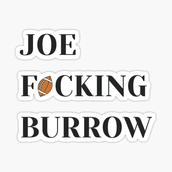 Cincinnati Bengals Joe Burrow Tiger Stripe Merch Sticker for Sale by  Joseph Elliott