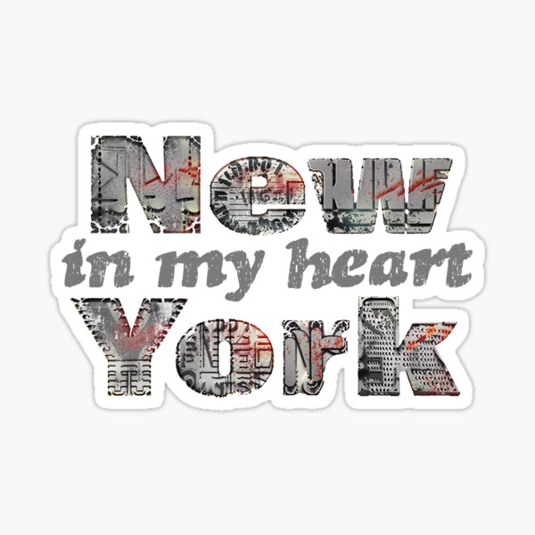 New York in my heart Sticker