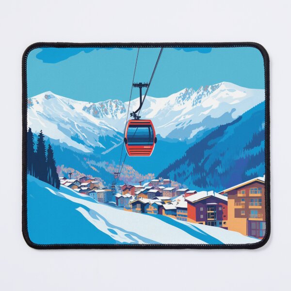 Item preview, A Pop Art Travel Print of Grandvalira Ski Resort - Andorra designed and sold by StudioRedKoala.
