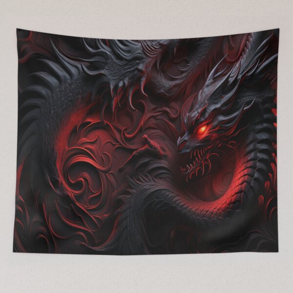Item preview, Red Dragon Swirl designed and sold by ScarsAndShadows.