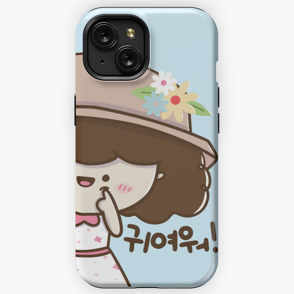 Cute Korean Girl in Hat and Dress and says cute in korean Magnet for Sale  by Kimchi-style