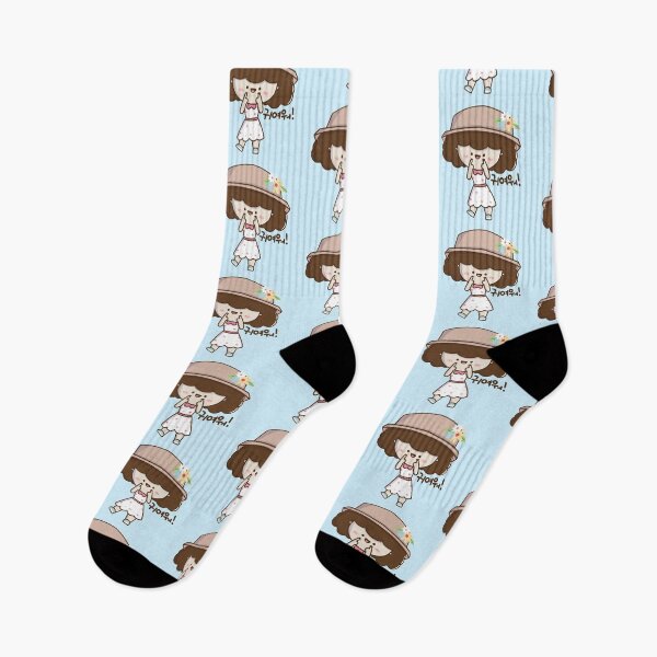 Item preview, Cute Korean Girl in Hat and Dress and says cute in korean designed and sold by Kimchi-style-.