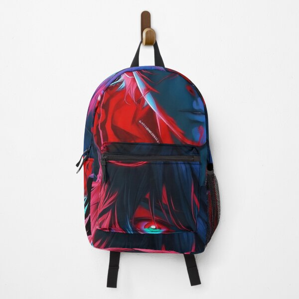 Item preview, "Neon Devil's Gaze: Anime Boy's Hypnotic Eyes in the Night" designed and sold by AyushAIImage01.