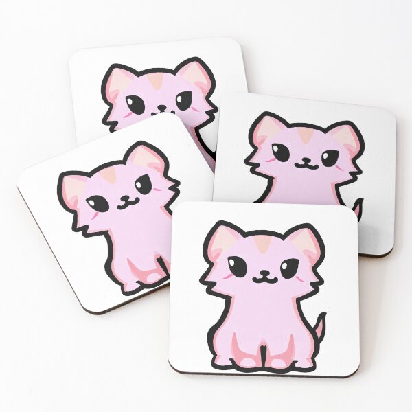 Item preview, Pink cat sticker designed and sold by CRAFTARTTR.