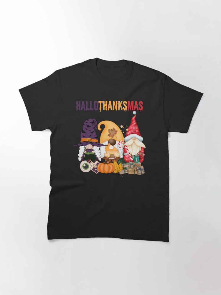 Disover Happy Hallothanksmas T-Shirt, Christmas Classic T-Shirt